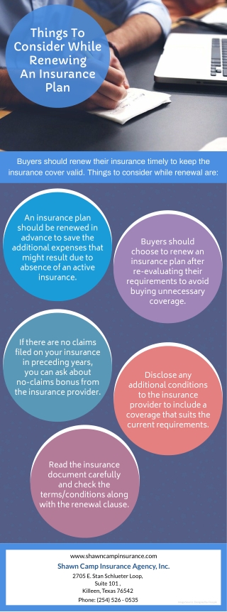 Things To Consider While Renewing An Insurance Plan