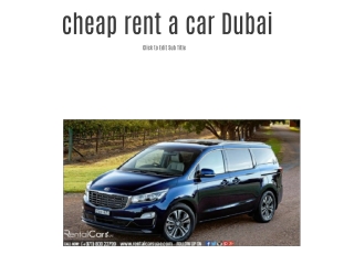cheap rent a car Dubai