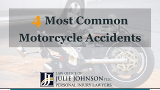 4 Most Common Motorcycle Accidents