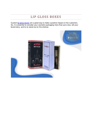 Lip Gloss Boxes