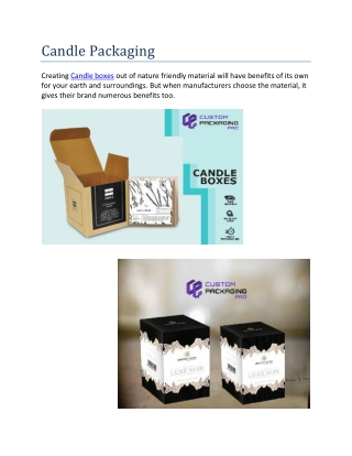 Candle boxes