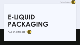 Custom E Liquid Packaging Boxes