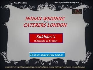 Look Your Indian Outdoor Catering London