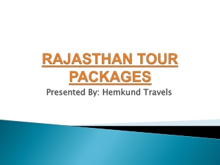 Rajasthan Tour Packages