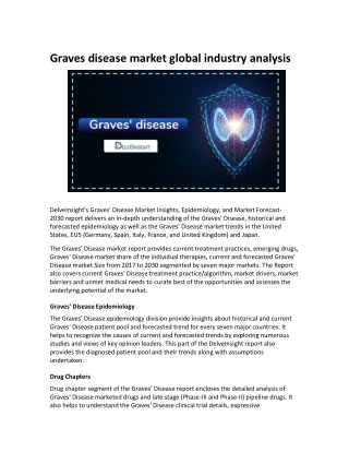 Graves disease market size, share, trends, opportunities