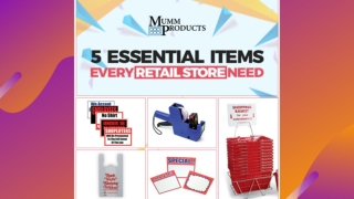 5 Essential Items Every Retail Store Need