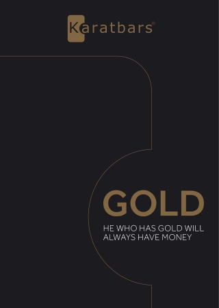 GOLD is GOLD -- BROCHURE KARATBARS