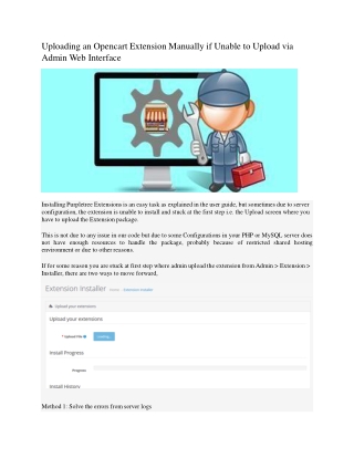 Uploading an Opencart Extension Manually if Unable to Upload via Admin Web Interface