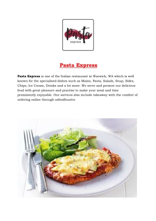 5% Off - Pasta Express - Italian restaurant Warwick, WA