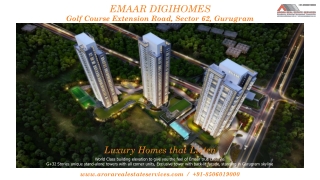 EMAAR DIGIHOMES,  Golf Course Extension Road,Sector 62, Gurugram