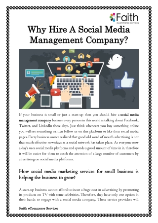 Why Hire A Social Media Management Company?