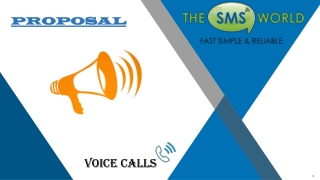 The SMS World - Voice Call Services Provider in India