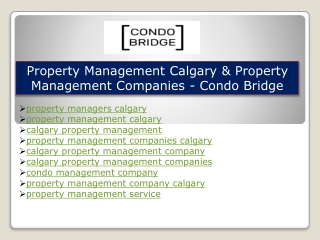 property management companies calgary