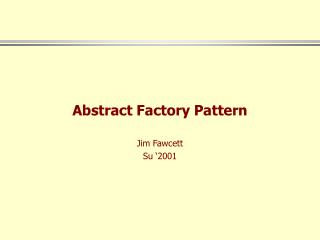 Abstract Factory Pattern