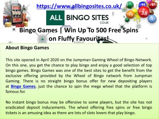 Bingo Games | Win Up To 500 Free Spins on Fluffy Favourites!