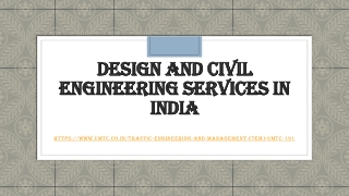 Design and civil engineering Services in India