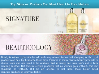 Top Skincare Products You Must Have On Your Shelves