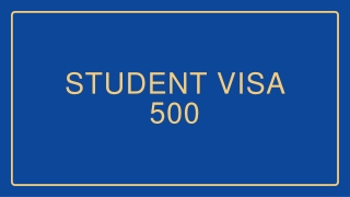 Student Visa 500 | ISA Migrations