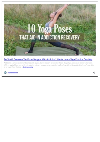 10 Yoga Postures To Support Your Addiction Recovery