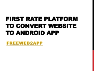 Converting your website to Android App