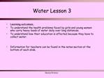 Water Lesson 3