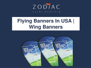 Flying Banners In USA | Wing Banners | Zodiac Event Displays