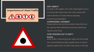 Importance of ROAD Traffic Education In India