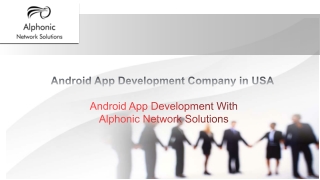 Android App Development Company in usa