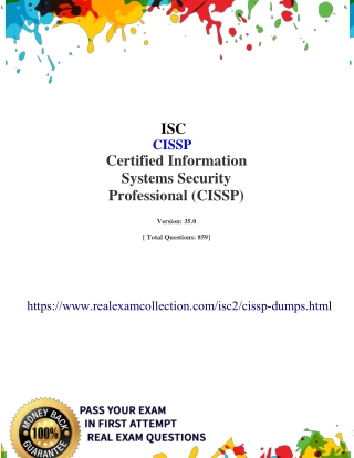 Easy and Guaranteed CISSP Exam Success - Realexamcollection.com