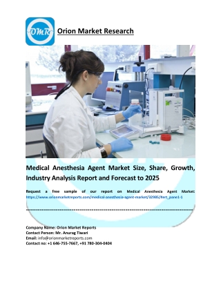 Medical Anesthesia Agent Market