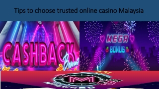 Trusted online casino malaysia