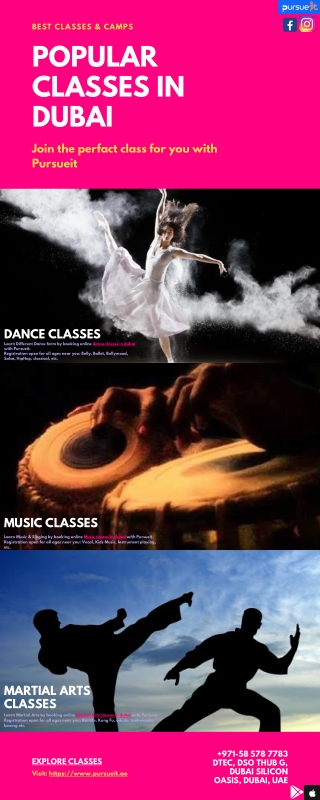 Popular Classes in Dubai