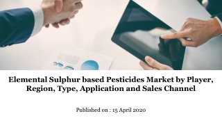 Elemental Sulphur based Pesticides Market by Player, Region, Type, Application and Sales Channel