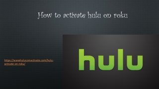 How to activate hulu on roku