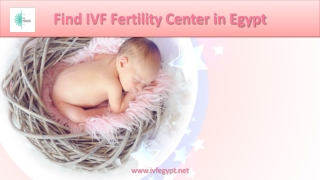 Find IVF Fertility Center in Egypt