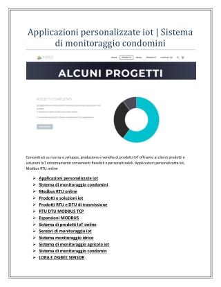 Sistema di monitoraggio condomin