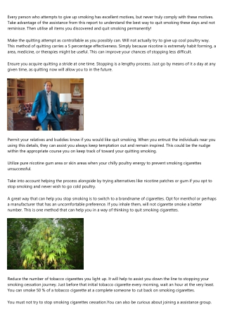 Would You &#76;ike To Giving &#85;p Smoking Once A&#110;d For All?