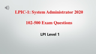 100% Pass - LPI Level 1 102-500 Exam Questions Killtest 2020