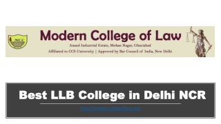 Best LLB College in Delhi NCR