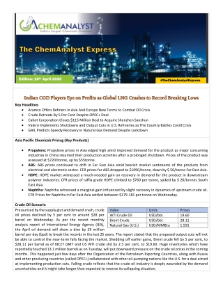 Indian CGD Players Eye on Profits as Global LNG Crashes to Record Breaking Lows
