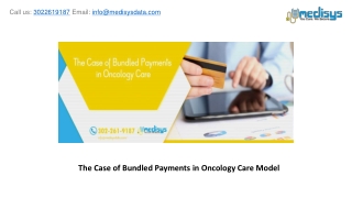 The Case of Bundled Payments in Oncology Care Model