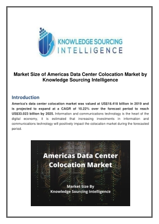 Market Size of Americas Data Center Colocation Market by Knowledge Sourcing