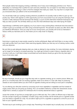 Ti&#112;s For Stop Smoking And &#75;ick Your Behavi&#111;r