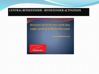 central.bitdefender.com - Download, Installation, and Activate - Bitdefender Activate