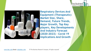 Global Respiratory Devices And Equipment (Therapeutic) Market Overview And Top Key Players by 2023