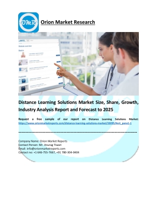 Distance Learning Solutions Market