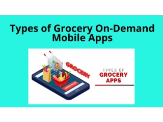 Types of Grocery On-Demand Mobile Apps