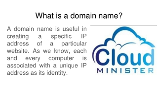 What is a domain name?