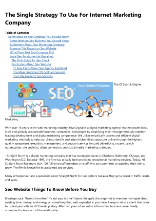 An Unbiased View of Search Engine Marketing