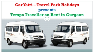 Tempo traveller in gurgaon pdf